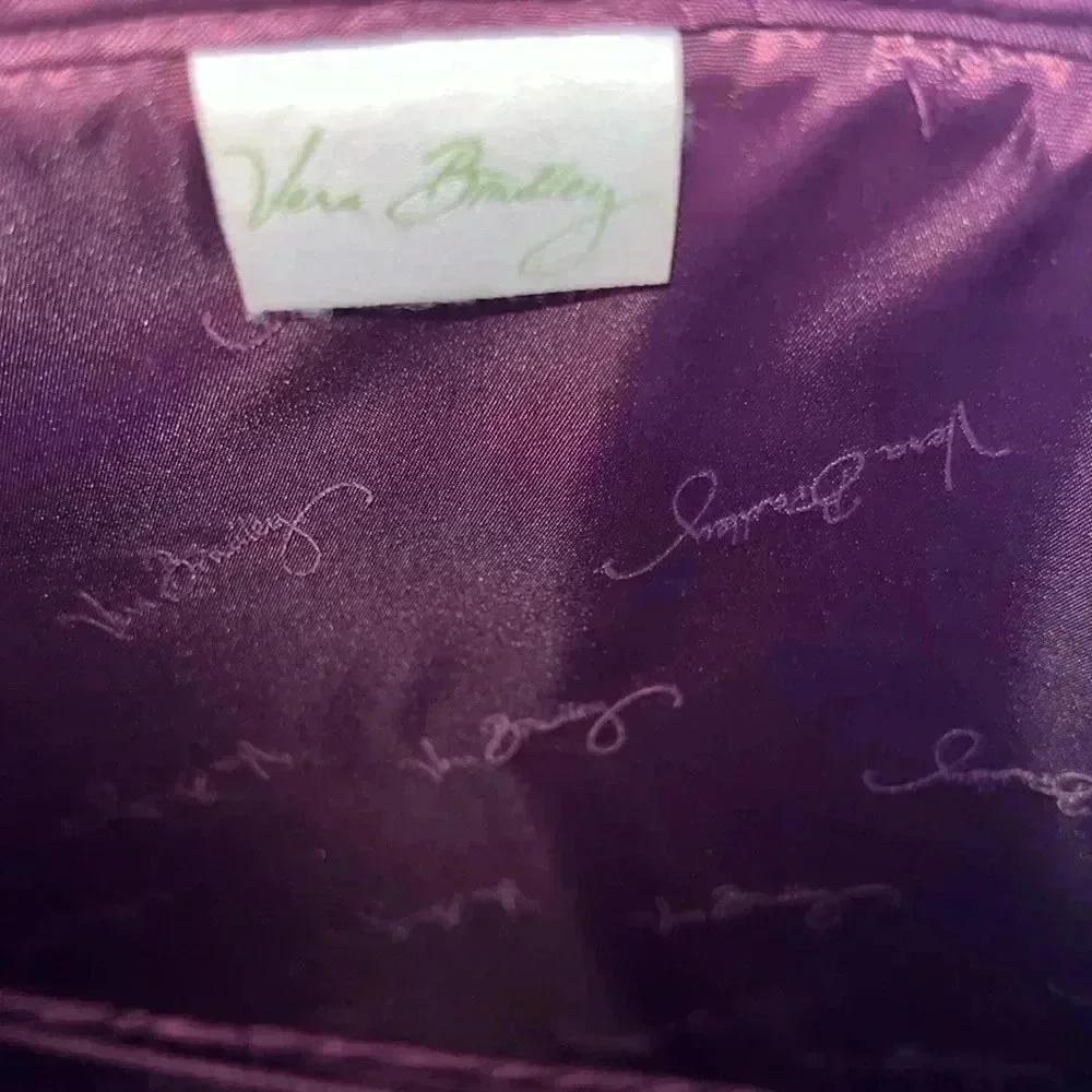 Vera Bradley Plum Studs iPad Sleeve Case Portfolio 2 Zip Closure